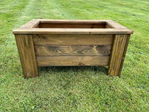 Garden wooden planter - wooden, legs