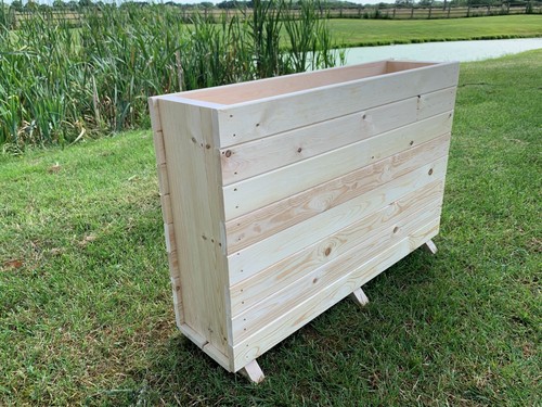 Wooden patio planter extra - planter,