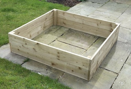 Wooden raised bed - raised, bed.