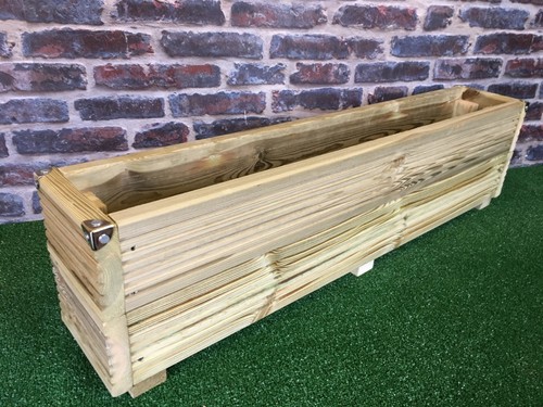 Tall wooden patio planter - wooden,