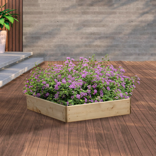Pentagonal timber raised - timber,