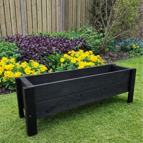 Large raised wooden garden - raised,