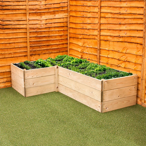 Shaped corner planter - corner,