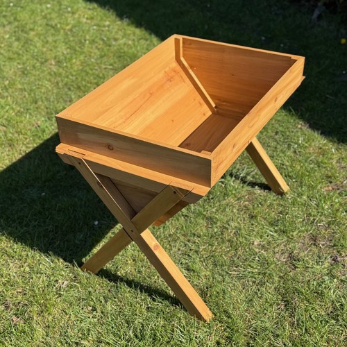 Veg trough wooden raised - veg-trough,