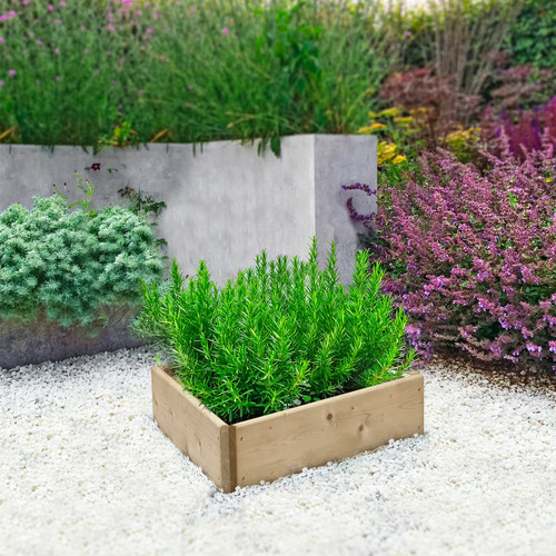 Triangular timber raised bed - triangular,