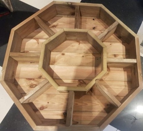 Octagonal wheel herb veg - herb,