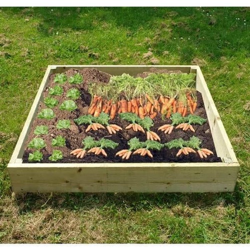 Wooden raised garden - wooden,