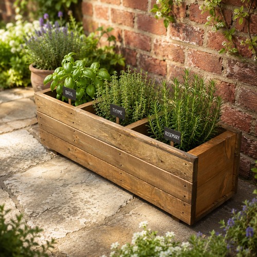 Garden herb trough - herb,
