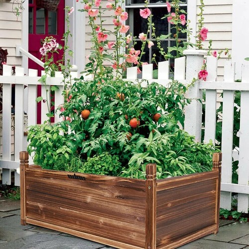 Wooden raised garden bed - raised,