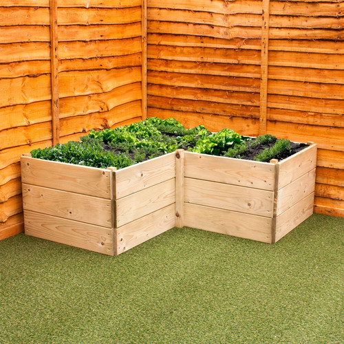 Corner planter timber - planter, –