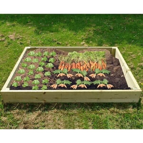 Wooden raised garden bed - raised,