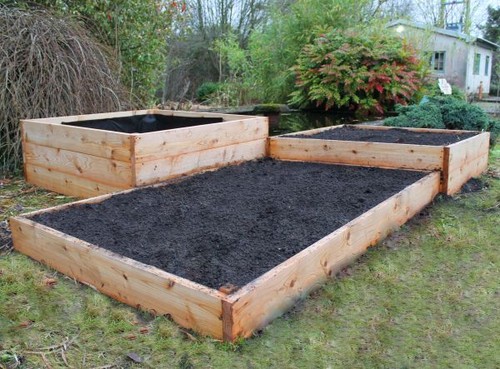Cedar raised beds natural - beds,