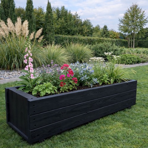 Wooden garden planter - wooden,